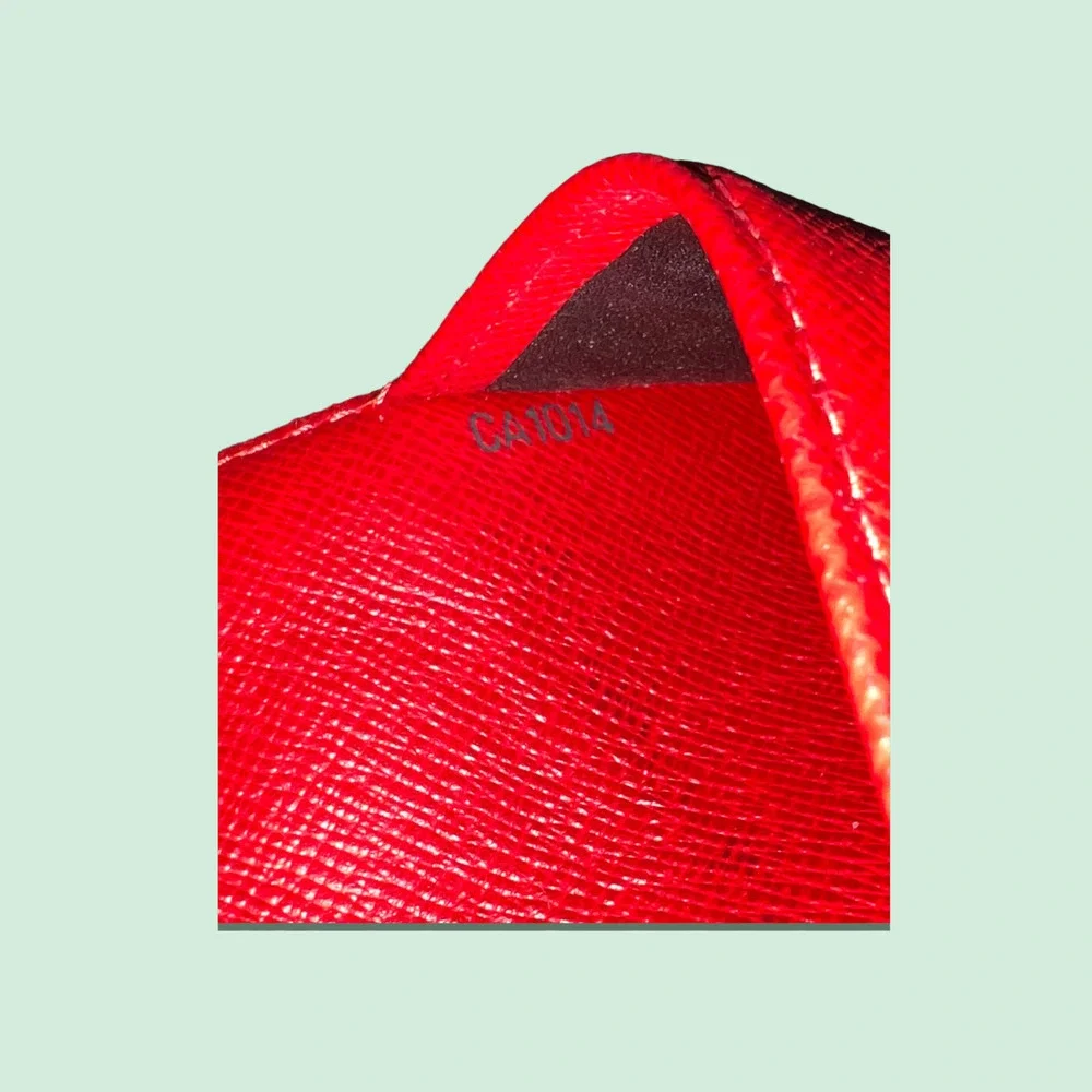 NOT FOR SALE! LOUIS VUITTON Small Red Epi Leather Ring Agenda Cover